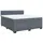 vidaXL Boxspringbett 180 x 200 cm Dunkelgrau