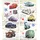 KOMAR Deko-Sticker Cars 14 cm x 33 cm