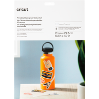 Cricut Sticker Set Waterproof A4 Folien-Set Schnittbreite 29.7cm Transparent