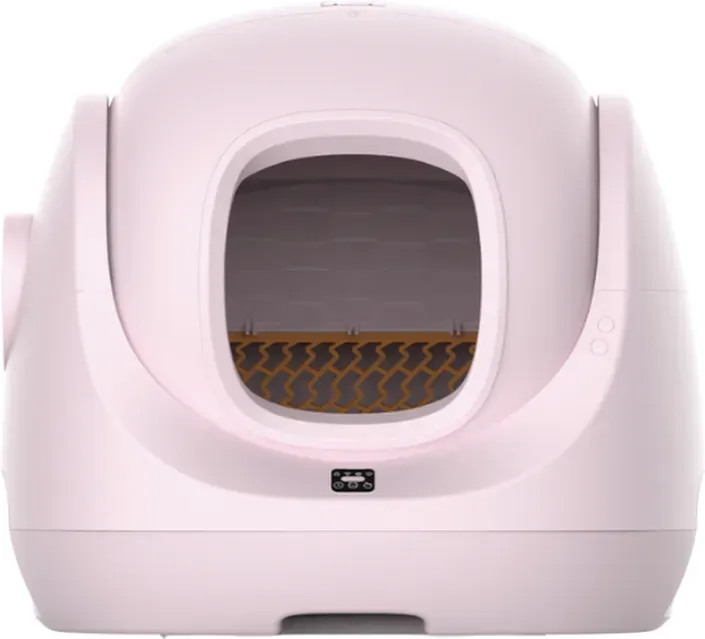 Catlink intelligente automatisch reinigende rosa Katzentoilette, verriegelbarer Schutzschild, KI-System zur Gesundheitsüberwachung, Multi-Katzen-Erkennungstechnologie, extra großes Innenraumdesign, ideal für Erstnutzer