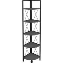 VCM Eckregal Insasi 34 x 34 x 160 cm Anthrazit
