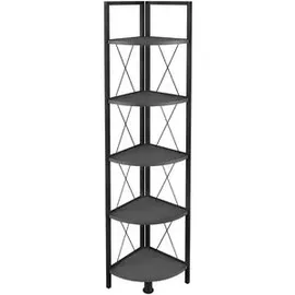 VCM Eckregal Insasi 34 x 34 x 160 cm Anthrazit