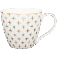 GREENGATE Becher NOVELLA Weiß mit goldenen Sternen Porzellan Tasse