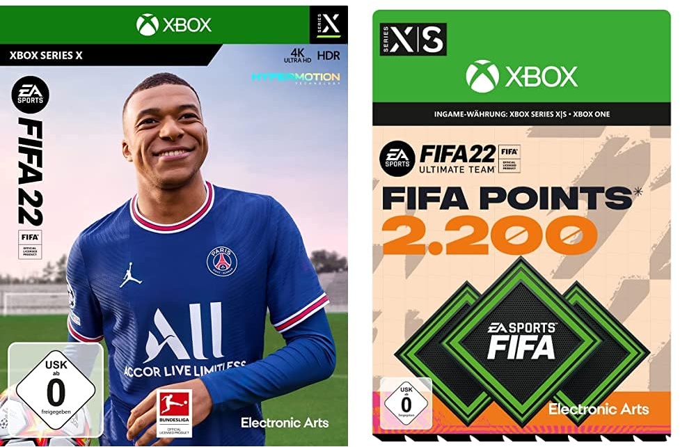 FIFA 22 [Xbox Series X/S] + FIFA 22 Ultimate Team 2200 FIFA Points | Xbox - Download Code