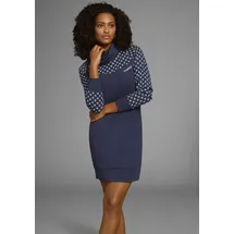 KangaROOS Sweatkleid Marine/Weiß 36/38