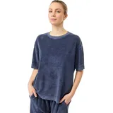 Mandala Damen Easy Does It T-Shirt (Größe M, blau)
