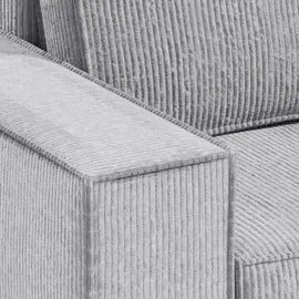 petits-meubles ECKSOFA Isaac 3 Sitzplätze Hellgrau