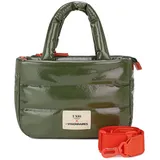 LES VISIONNAIRES Schultertasche Unio Cortina, Polyester grün