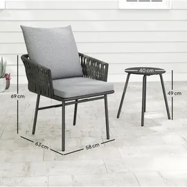 Okwish Bistroset 3-tlg. Grau