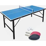 sweeek Mini Indoor Tischtennisplatte Klappbar Blau