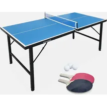 sweeek Mini Indoor Tischtennisplatte Klappbar Blau