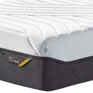 Tempur Viscomatratze Pro Plus® Coolquilt, Anthrazit, Weiß, Textil, Füllung: Viskoelastischer Kern, rechteckig, 90x200 cm, Über- und Sondergrößen erhältlich, Bezug abnehmbar/waschbar, für verstellbare Lattenroste geeignet, alternative Größen rundum abnehmbar, Schlafzimmer, Matratzen Shop, Matratzen, Viscoschaummatratze