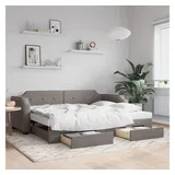 vidaXL Tagesbett 100 x 200 cm Taupe