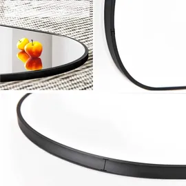Akord Ovaler Spiegel 100 x 50 cm Schwarz