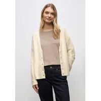 STREET ONE Kuscheliger V-Neck Cardigan - Beige