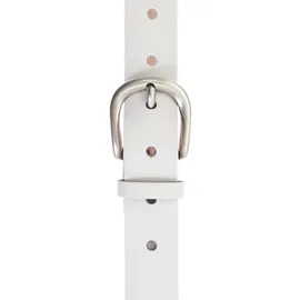 H.I.S. Damengürtel Leder weiß 105