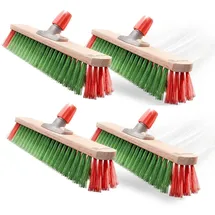 Novaliv Besen Elaston 40 cm Rot/Grün 4 St.