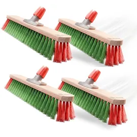 Novaliv Besen Elaston 40 cm Rot/Grün 4 St.