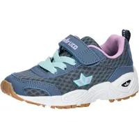 LICO Bronte VS Hallenturnschuhe, Grau/Lila/Türkis, 38 EU