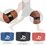 Jumperband classic Patella und Tennisarm Bandage (Knie/Arm) für Herren und Frauen (Sport, Fitness, Alltag) Lindert Schmerzen + Perfekte Passform + Überall Einsetzbar + Kein Verrutschen (M, schwarz)