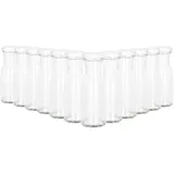 Mambocat 12er Set Weithalsflasche Karaffe 150 ml + To 43 Deckel weiß