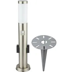 Stehlampe, 2x Steckdose, Bewegungsmelder, Erdspieß