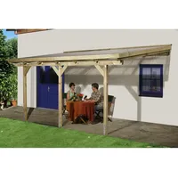 Weka Terrassenüberdachung 671 424 x 267 x 257 cm natur