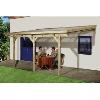Weka Terrassenüberdachung 671 424 x 267 x 257 cm natur