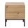 CaliCosy Nachttisch mit 2 Schubladen Holzdekor 45/40/50 cm