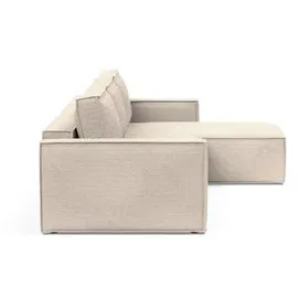 Innovation Living Ecksofa Newilla Lounger Cord Weiß Ivory