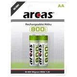 Arcas Akku AA Mignon HR6 1,2V NiMH 800mAh Solar Garten Lampen - x 2er