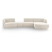 Micadoni Sofa Miley, modular mit Recamiere 4-Sitzer beige