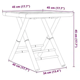 vidaXL Bistroset 3-tlg. Braun