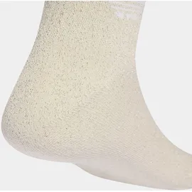 adidas 3-Streifen Glitzer Crew Socken 2er Pack Ice Gold/White 43-45