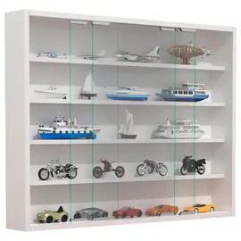 VCM Hängevitrine Agisa 77 x 60 x 10 cm Weiß