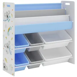 [en.casa] Rødøy Kinderregal 78 x 86 x 27 cm Mehrfarbig