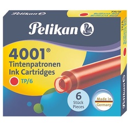 Pelikan Tintenpatronen »4001« (6 Stück) rot