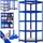monzana Eckregal MDF 180x70x40 cm blau 875 kg 5 Platten