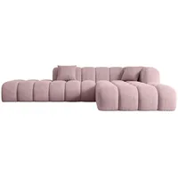 altdecor Ecksofa, Ottomane rechts, OLEA-L2 - 289x176x71 cm Rosa