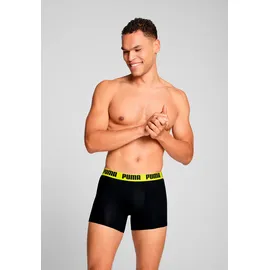 Puma Everyday Basic Boxershorts Grau/Gelb XL 2er Pack