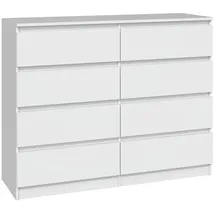 veneti Hochkommode 120 x 0 x 0 cm Weiß