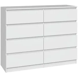 veneti Hochkommode 120 x 0 x 0 cm Weiß