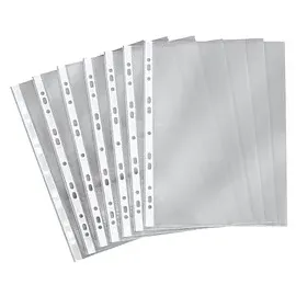 gera-folien Prospekthüllen DIN A4 transparent genarbt 0,05 mm, 100 St.
