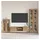 vidaXL FLORIN TV-Schrankset 3-St 3397963 Artisan-Eiche Holzwerkstoff