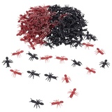 nbeads 400 STK. 2 Farben Falsche Ameisen aus Plastik, Big Faux Ameisen Simulation Ameisen Streich Kunststoff Ameisen Realistische Insekten für Halloween Party Favors Dekoration Requisiten