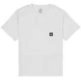 Element T-Shirt "Icon Labelcket", Jungen, Gr. 12(148-156cm), optic weiß, Obermaterial: 100% Baumwolle., Shirts T-Shirt