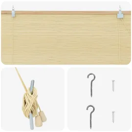 vidaXL Rollo Natur 50 x 220 cm Bambus/Braun