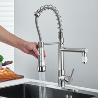 Edelstahl Küchenarmatur Ausziehbar Küche Spültischarmatur Wasserhahn mit Brause