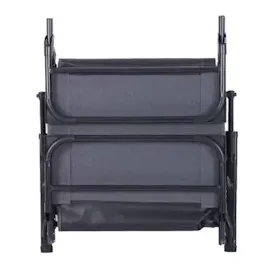 LINDER EXCLUSIV Klappliege 2in1 Schwarz/Grau