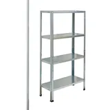 SCHULTE Regalwelt Steckregal Stahl 137x75x30 cm silber